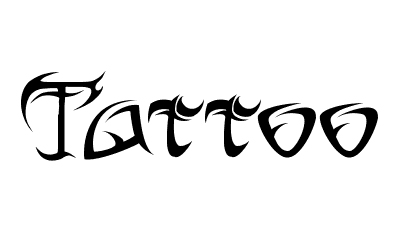 Tattoo (Dövme) Fontları